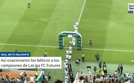 El homenaje de la afición del Betis a los ganadores de LaLiga FC Futures El homenaje de la afición del Betis a los ganadores de LaLiga FC Futures