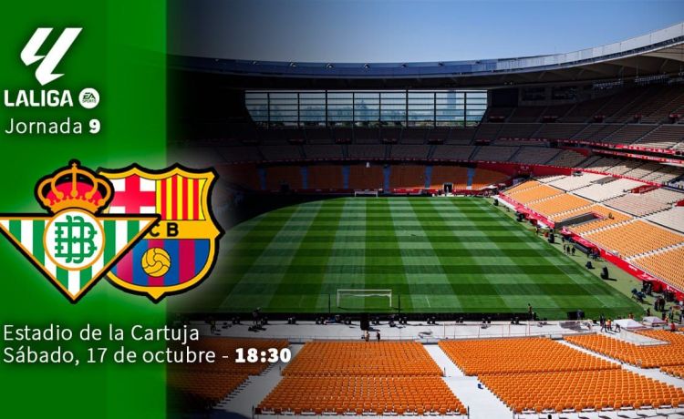 Betis-Barcelona, en directo: el minuto a minuto de todo lo que ocurra en la jornada 9 de LaLiga Betis-Barcelona, en directo: el minuto a minuto de todo lo que ocurra en la jornada 9 de LaLiga
