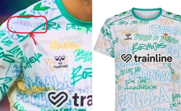 «Los Molares» o «Los Morales»: el error en la camiseta del Betis que homenajea a los pueblos de Sevilla «Los Molares» o «Los Morales»: el error en la camiseta del Betis que homenajea a los pueblos de Sevilla