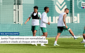 Junior Firpo trabaja con el grupo y podría ser la noticia en el Betis Junior Firpo trabaja con el grupo y podría ser la noticia en el Betis
