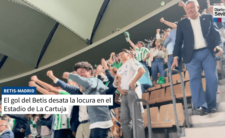 Así se vivió el gol del Betis ante el Madrid en La Cartuja; se desató la euforia Así se vivió el gol del Betis ante el Madrid en La Cartuja; se desató la euforia