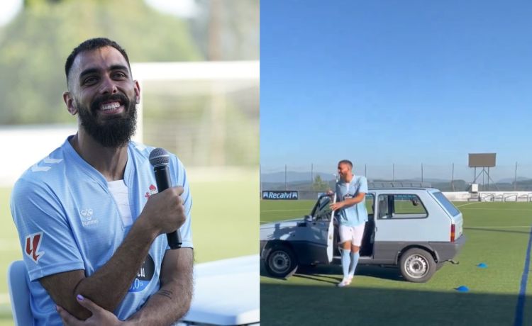 Así llegaba Borja Iglesias a su presentación con el Celta Así llegaba Borja Iglesias a su presentación con el Celta