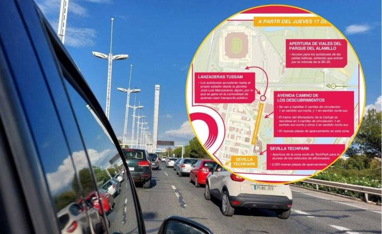 El Betis-Getafe pone a prueba los nuevos accesos y aparcamientos al Estadio de la Cartuja El Betis-Getafe pone a prueba los nuevos accesos y aparcamientos al Estadio de la Cartuja