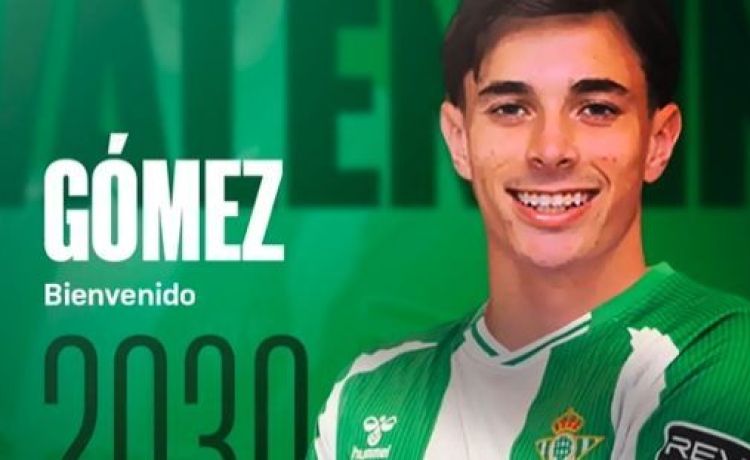 Ya es oficial: el Betis firma a Valentín Gómez Ya es oficial: el Betis firma a Valentín Gómez