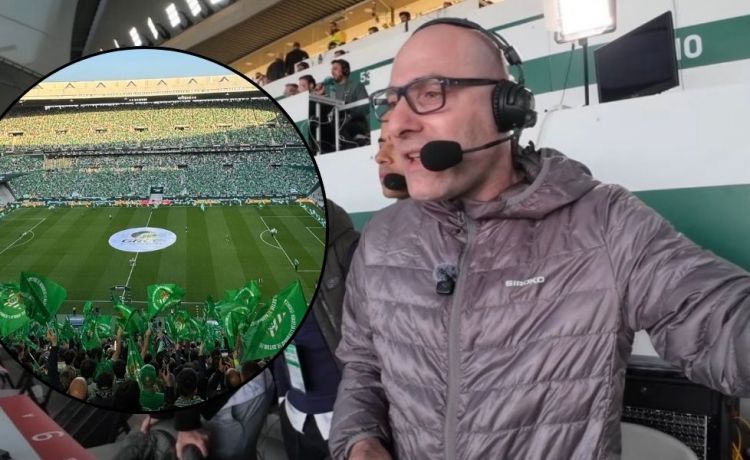 El regalo de un aficionado bético que emocionó al narrador del derbi: “Me pareció precioso” El regalo de un aficionado bético que emocionó al narrador del derbi: “Me pareció precioso”