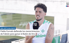 Pablo Fornals sobre el Balón de Oro: «Fabián se lo merece ha ganado todos los títulos» Pablo Fornals sobre el Balón de Oro: «Fabián se lo merece ha ganado todos los títulos»