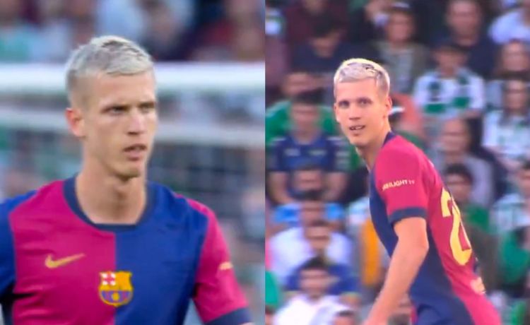 Imagen impactante: Dani Olmo perdió un diente contra el Betis Imagen impactante: Dani Olmo perdió un diente contra el Betis