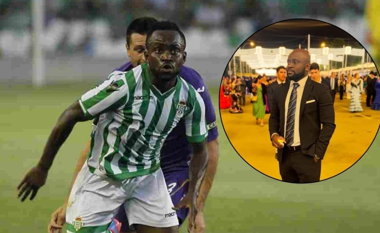 La imagen de Cédric Mabwati, ex del Betis, bailando sevillanas en la Feria de Sevilla La imagen de Cédric Mabwati, ex del Betis, bailando sevillanas en la Feria de Sevilla