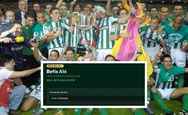 El juego viral en el que construyes tu mejor Betis para ganar una Copa del Rey El juego viral en el que construyes tu mejor Betis para ganar una Copa del Rey