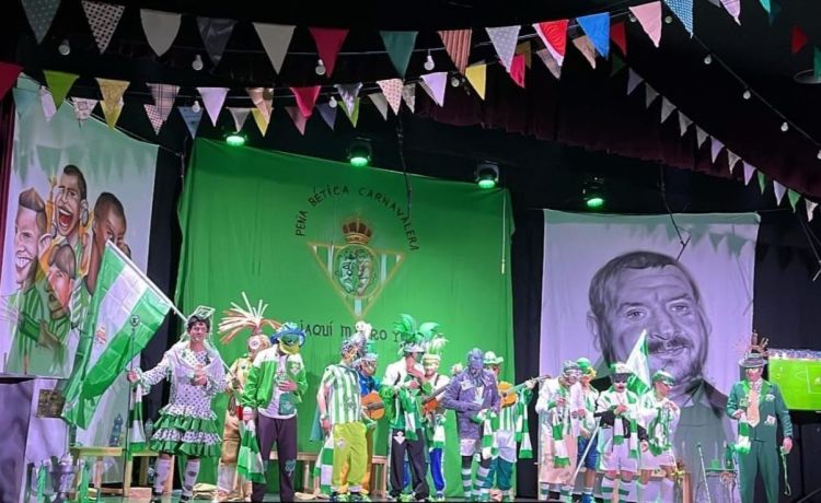 »Tributo al amor por el Betis» en una chirigota de carnaval »Tributo al amor por el Betis» en una chirigota de carnaval