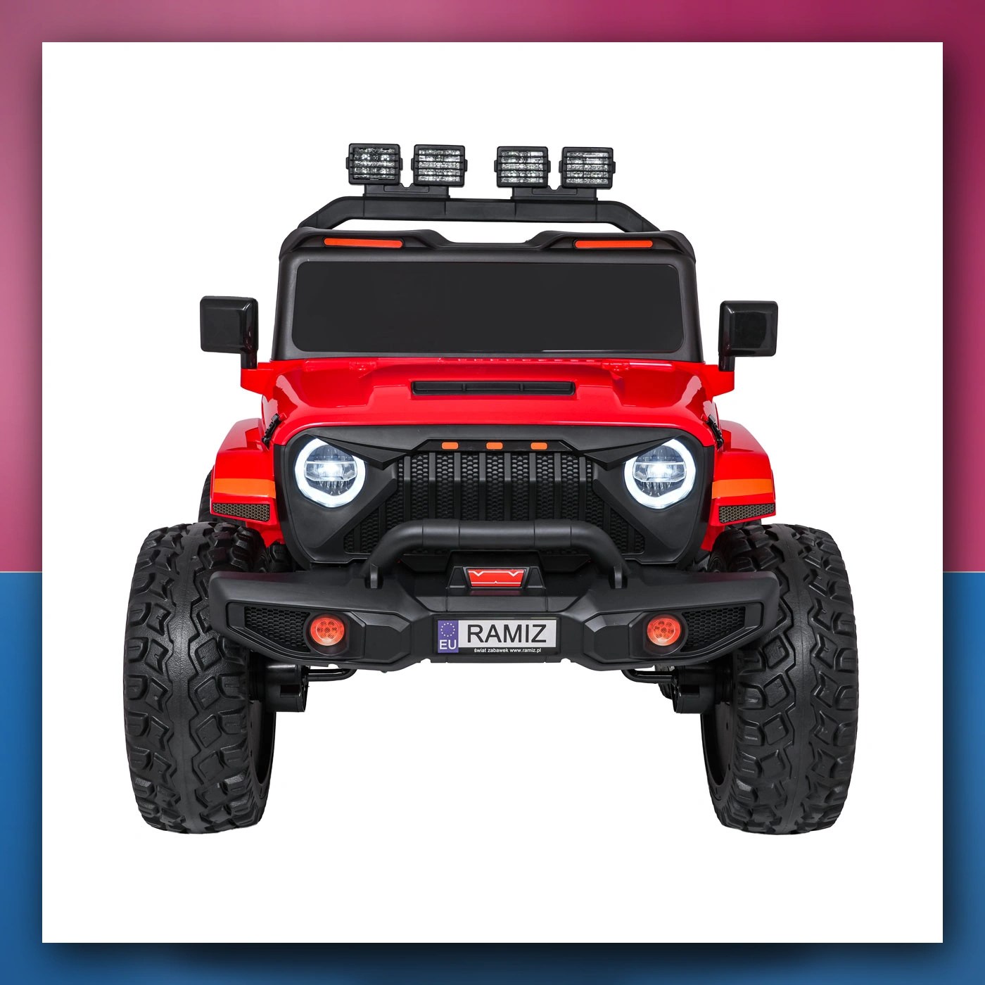 Auto na akumulator Ekstremno Sport 4x4 Varijabla Veličina crveni - slika 1