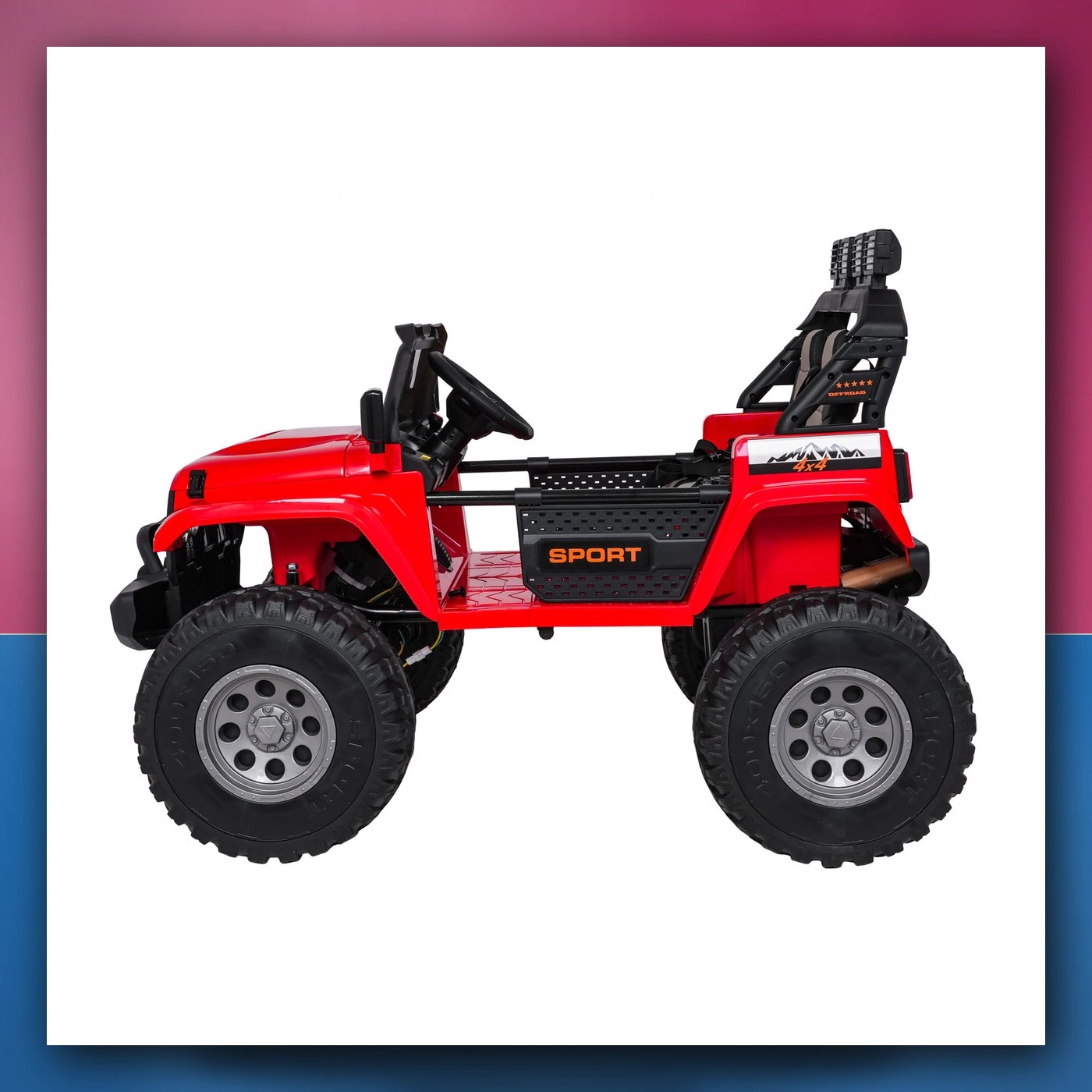 Auto na akumulator Ekstremno Sport 4x4 Varijabla Veličina crveni - slika 1