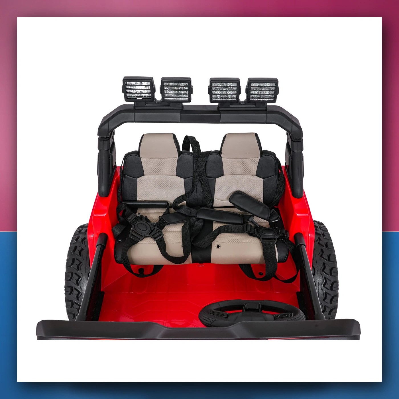 Auto na akumulator Ekstremno Sport 4x4 Varijabla Veličina crveni - slika 1