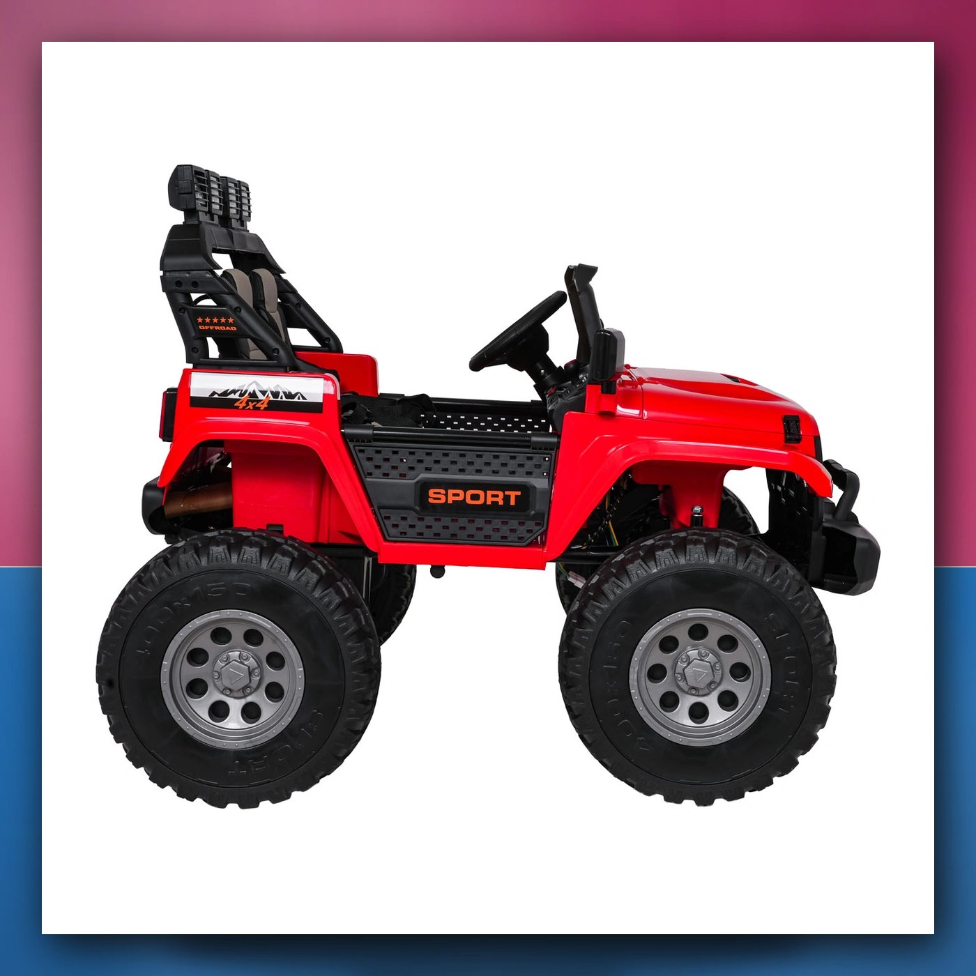 Auto na akumulator Ekstremno Sport 4x4 Varijabla Veličina crveni - slika 1
