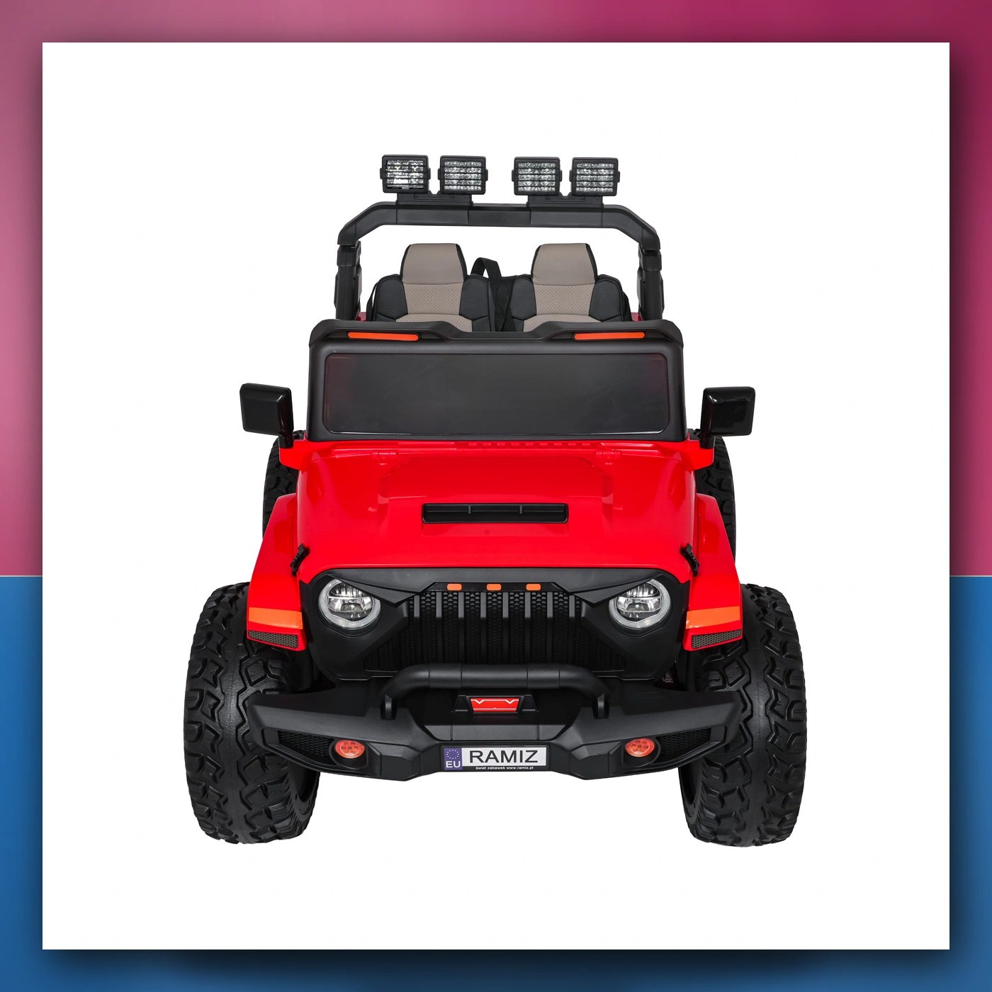 Auto na akumulator Ekstremno Sport 4x4 Varijabla Veličina crveni - slika 1