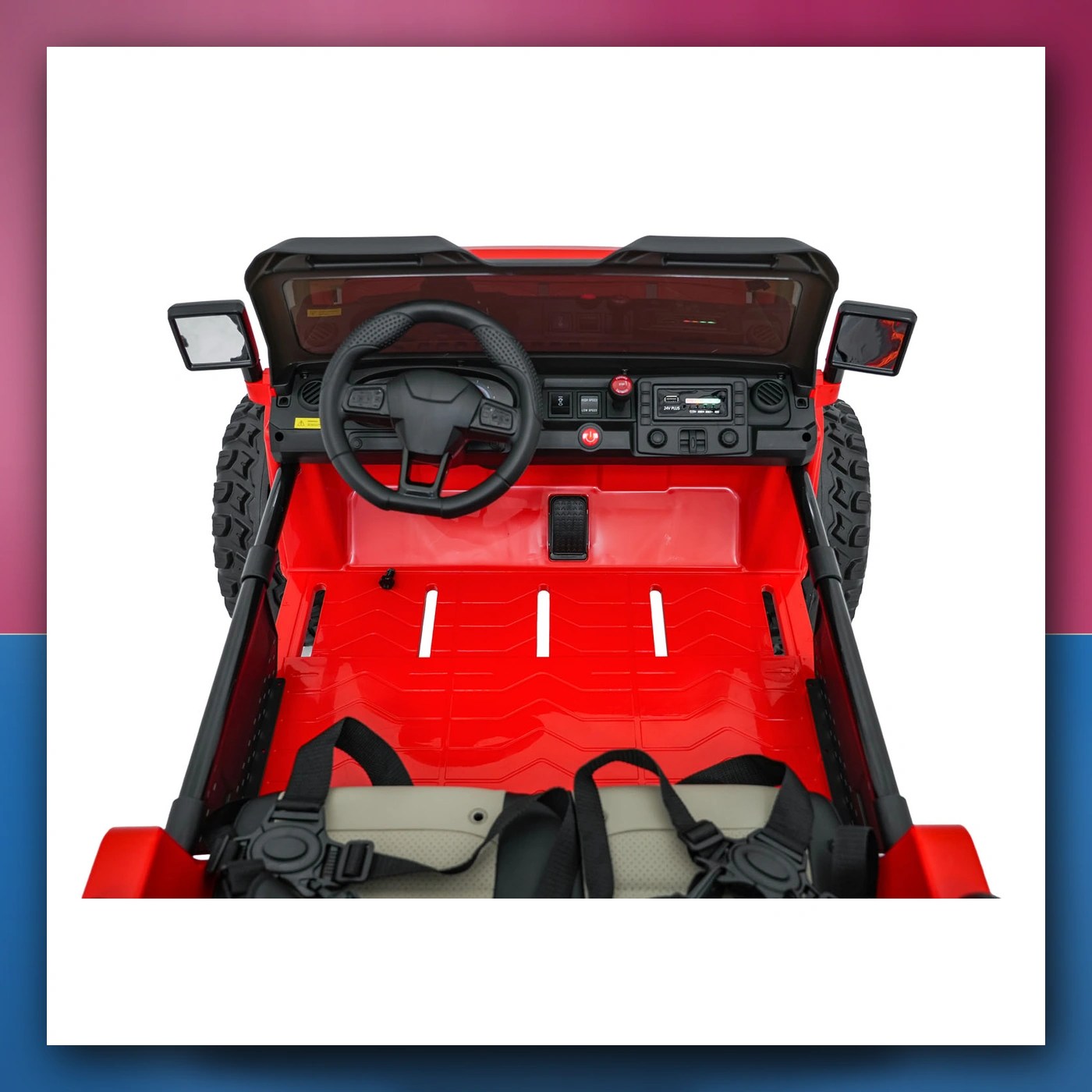 Auto na akumulator Ekstremno Sport 4x4 Varijabla Veličina crveni - slika 1