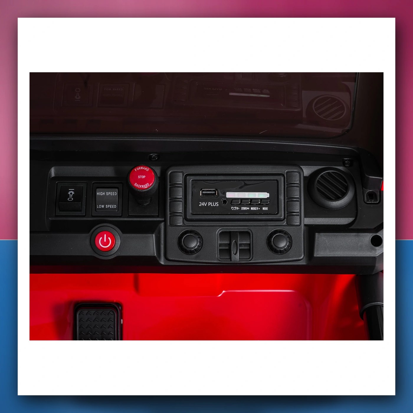 Auto na akumulator Ekstremno Sport 4x4 Varijabla Veličina crveni - slika 1