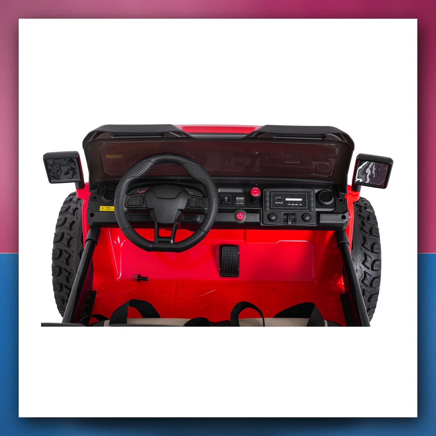 Auto na akumulator Ekstremno Sport 4x4 Varijabla Veličina crveni - slika 1