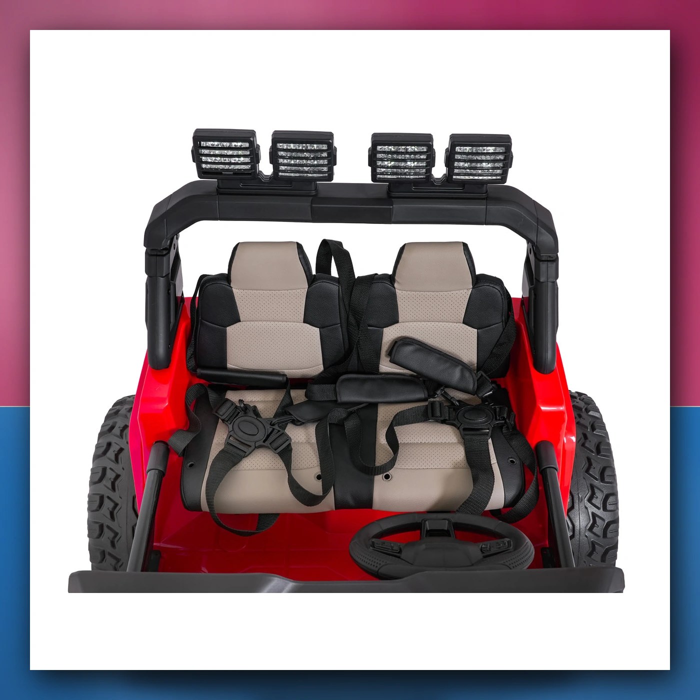 Auto na akumulator Ekstremno Sport 4x4 Varijabla Veličina crveni - slika 1