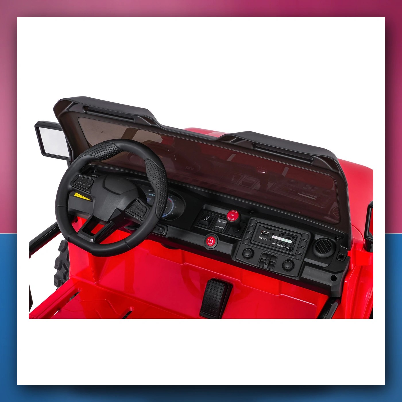 Auto na akumulator Ekstremno Sport 4x4 Varijabla Veličina crveni - slika 1