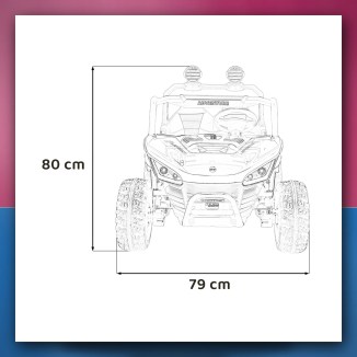 Buggy na akumulator SPEEDY 4x4 rozi - slika 2