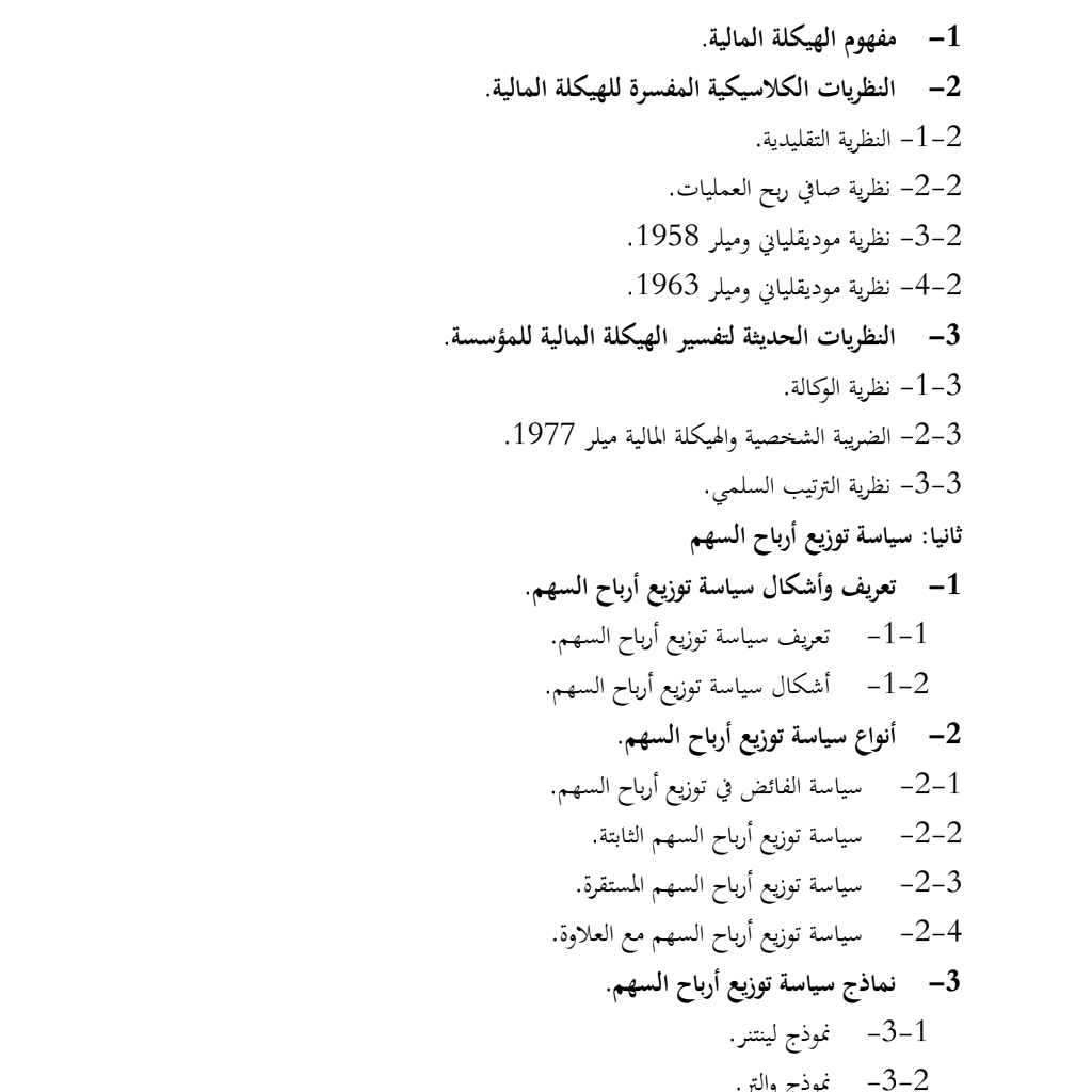 مقياس السياسات المالية للمؤسسة مقياس السياسات المالية للمؤسسة