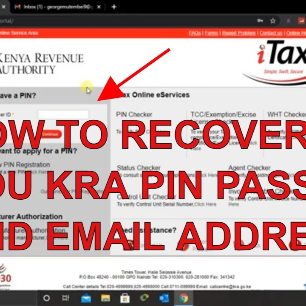How To Recover Forgotten Kra Pin, Reset Password And Retrieve Forgot Email Address How To Recover Forgotten Kra Pin, Reset Password And Retrieve Forgot Email Address