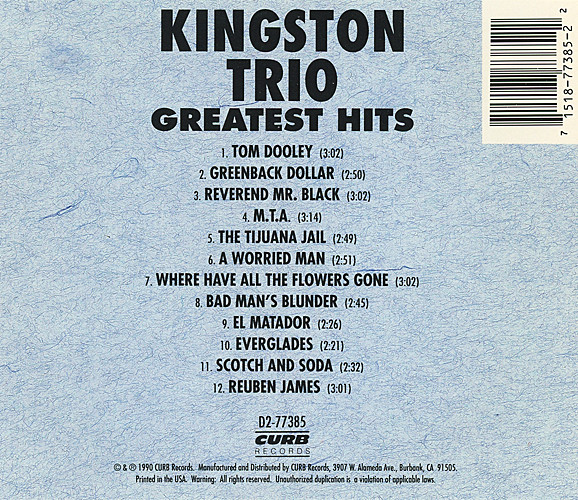 KINGSTON TRIO_Greatest Hits
