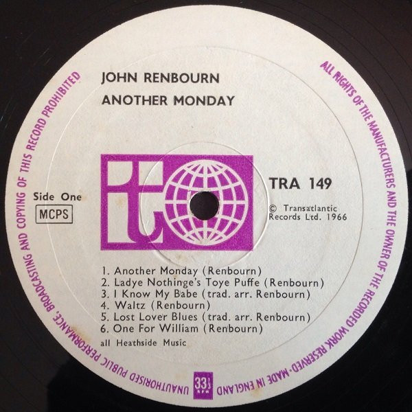 JOHN RENBOURN_Another Monday