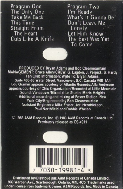 BRYAN ADAMS_Cuts Like A Knife