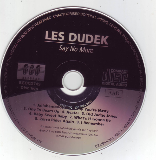 LES DUDEK_Les Dudek/Say No More