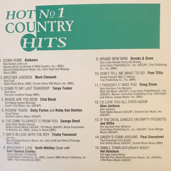 VARIOUS_Hot No.1 Country Hits