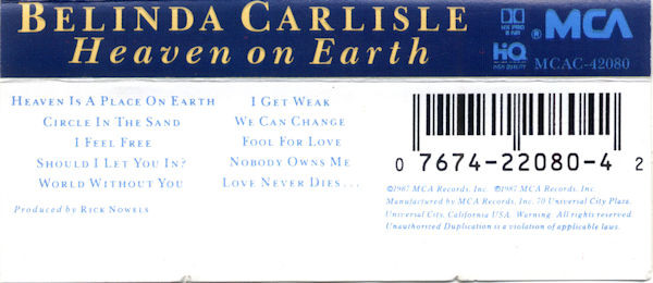 BELINDA CARLISLE_Heaven On Earth