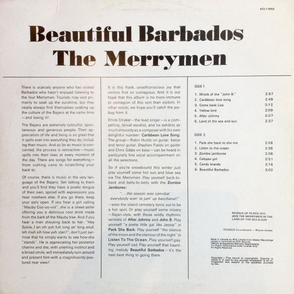 THE MERRYMEN_Beautiful Barbados