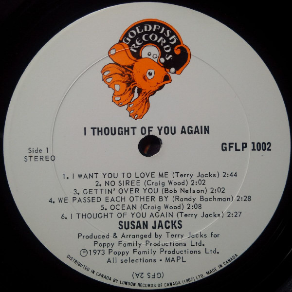 SUSAN JACKS_I Thought Of You Again