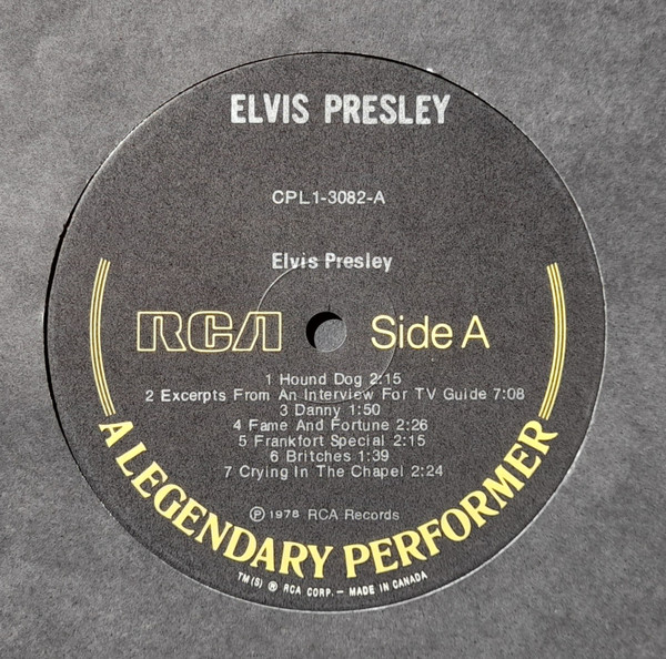 ELVIS PRESLEY_A Legendary Performer - Volume 3