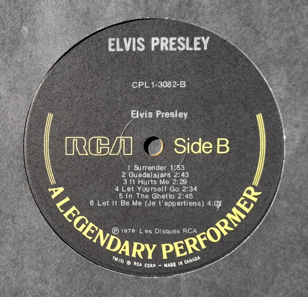 ELVIS PRESLEY_A Legendary Performer - Volume 3