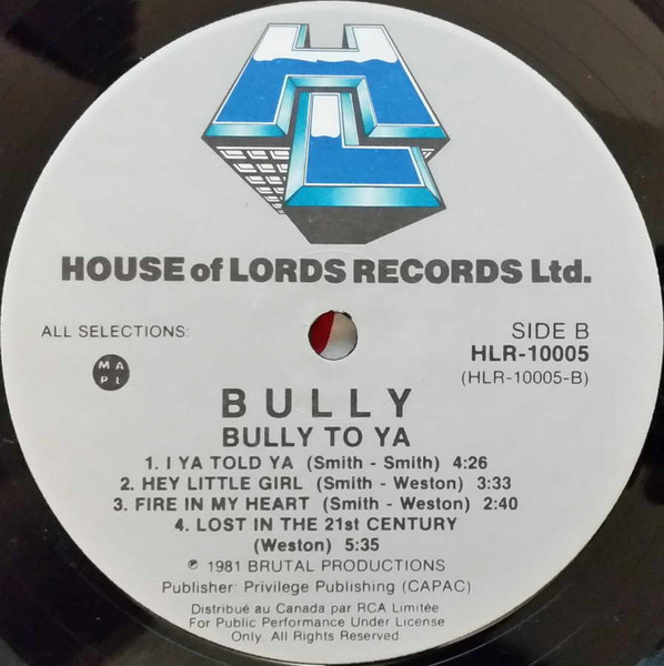 BULLY_Bully To Ya