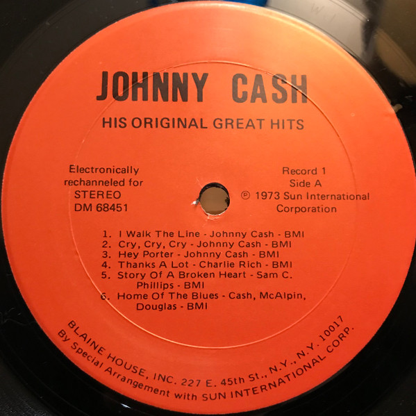 JOHNNY CASH_His Original Great Hits