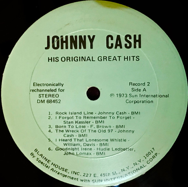 JOHNNY CASH_His Original Great Hits