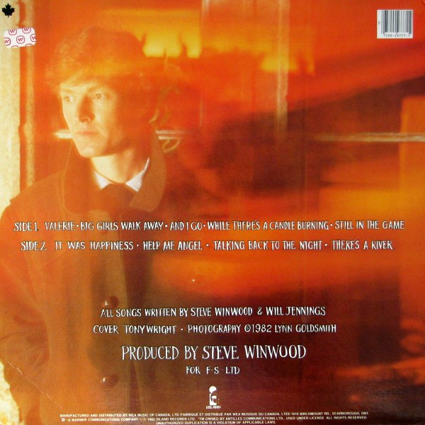 STEVE WINWOOD_Talking Back To The Night