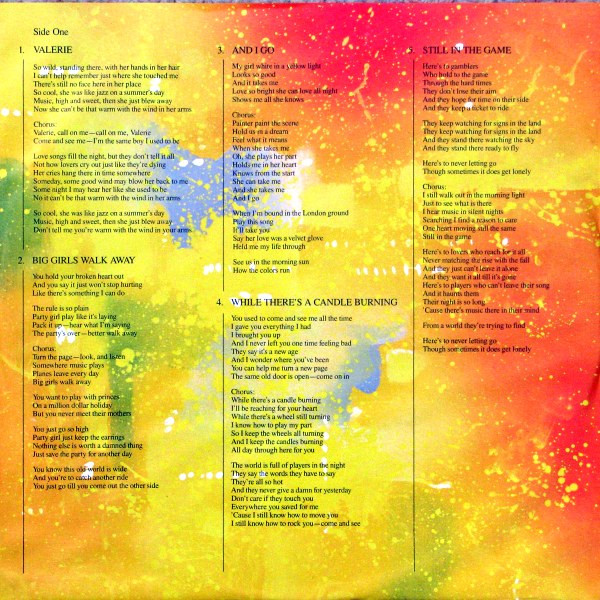 STEVE WINWOOD_Talking Back To The Night