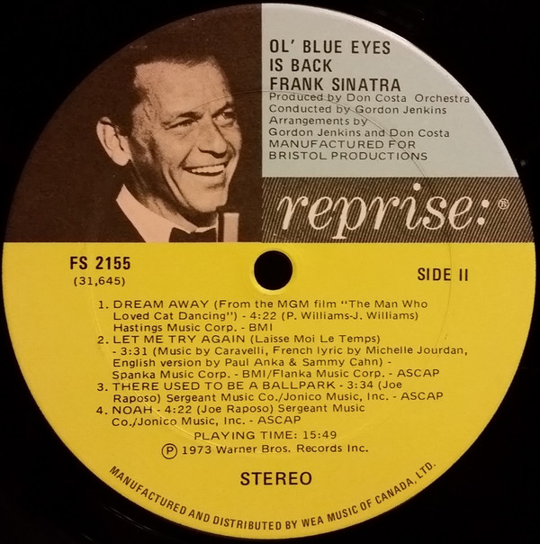 FRANK SINATRA_Ol%27 Blue Eyes Is Back