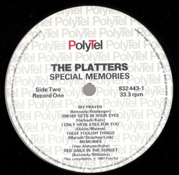 THE PLATTERS_Special Memories
