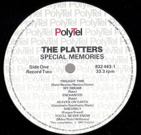 THE PLATTERS_Special Memories
