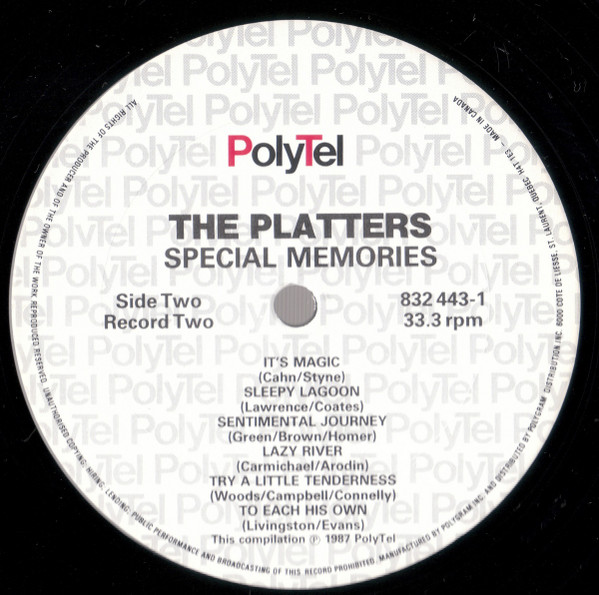 THE PLATTERS_Special Memories