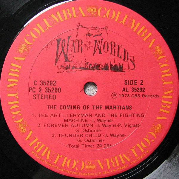 JEFF WAYNE_Jeff Wayne%27s Musical Version Of The War Of The Worlds