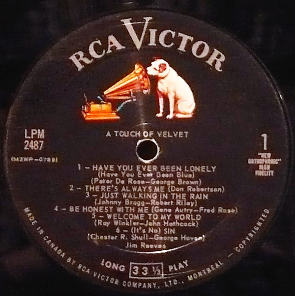 JIM REEVES_A Touch Of Velvet Mono