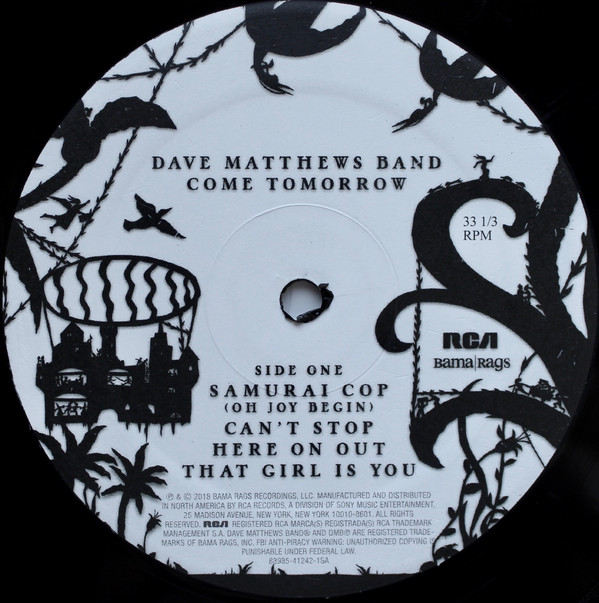 DAVE MATTHEWS BAND_Come Tomorrow