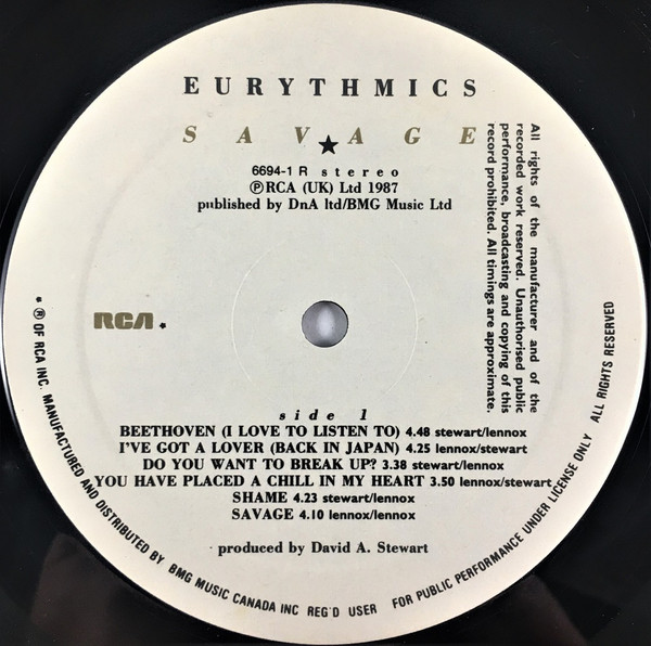 EURYTHMICS_Savage